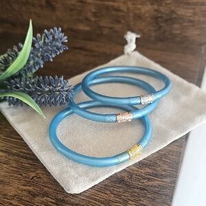 Buddha Bangles Blue Tone Womens Measure In The Photo